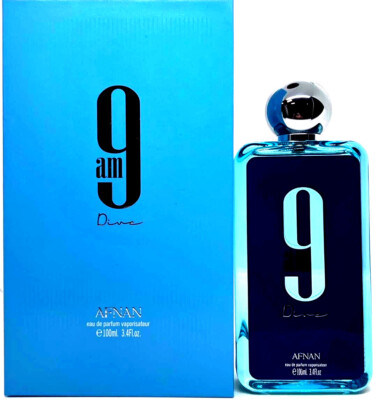 Afnan 9AM Dive Eau de Parfum 3.4 Oz (100ml)   Unisex, Brand New in Box