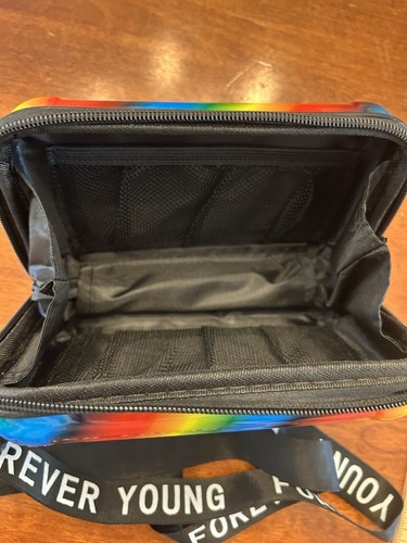 GAY PRIDE FOREVER YOUNG ~ HARD CASE PURSE BAG ~ 7”x4.5” ~ VGC ~ - Picture 5 of 5