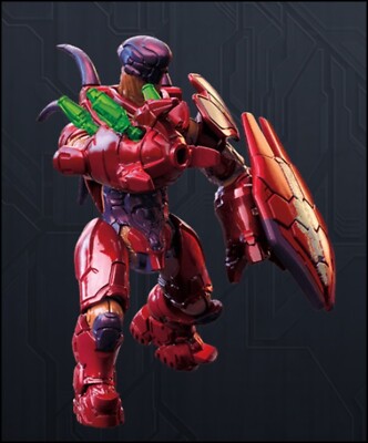 HALO HEROES SERIES 11 MEGA CONSTRUX BLOKS CRIMSON REMNANT HUNTER FIGURE GLB61