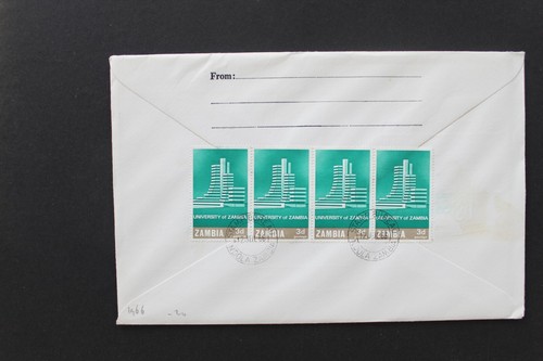 SC10 ZAMBIA 1966 FDC Univerity of Zambia opening - Picture 2 of 2