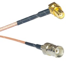 RG316 SMA FEMALE ANGLE to BNC FEMALE RF Cable Rapid-SHIP LOT