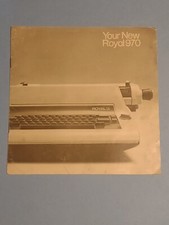 Royal 970 Typewriter Instruction Manual Controls Chart Vtg thumbnail