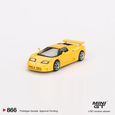 MINIGT 1:64 Model Car Bugatti EB110 Sport Metal Die-Cast Simulation Vehicle #866