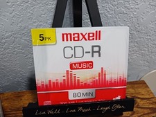 New - Maxell 10PK CD-R Music For Audio Recording 32x 80 Min 700 MB Compact Disc