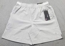 RBX Training Shorts Mens Medium Gray Athletic Performance Stretch Elastic Waist