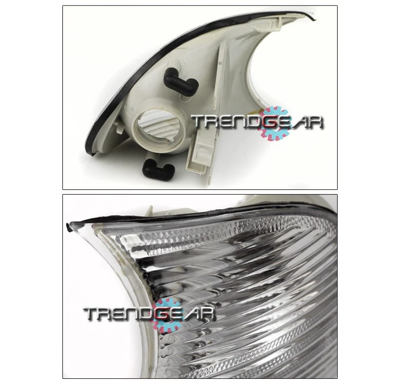 1999 2000 2001 BMW E46 3 SERIES 2DR FRONT CORNER SIGNAL LIGHT CHROME 323IS 328CI - Image 2 of 2
