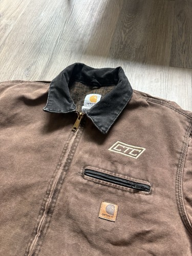 Vintage 2000s Chestnut Brown Carhartt Blanket lined Detroit Jacket MADE IN USA by Carhartt, $280 - Photo 3