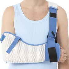 Unisex Arm Sling for Shoulder Injury with Waist Strap - Right Large 40-51"