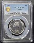 Canada 1957 Half Dollar, PCGS 66 Prooflike