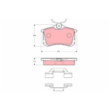Satz Bremsbeläge Bremsklötze hinten für VW Bora 1 1J2 1J6 Golf 4 1J1 id77438