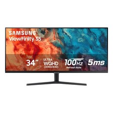 Samsung 34" ViewFinity S50GC Ultrawide QHD Monitor, 100Hz, 5ms, HDR10, FreeSync