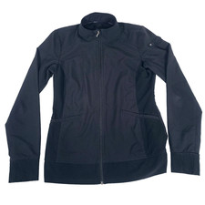 Cherokee iFlex Jacket Women's XS Black Scrub Nursing Medical Uniform Full-Zip