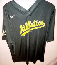 Ripon Little League Athletics Baseball Jersey - Nike Youth Green/Gold Size Large