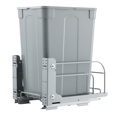 35QT Pullout Waste Container Under Cabinet Kitchen Bin Trash Can Soft Close