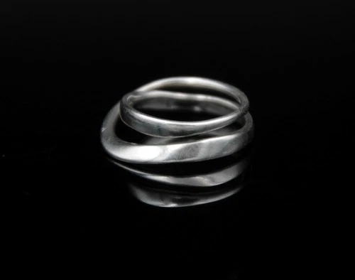 Vintage Georg Jensen Sterling Silver Möbius Ring # 369