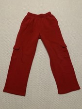 Nike Youth Air Jordan Fleece Pants Joggers Red Size L 12-13 yrs Preowned