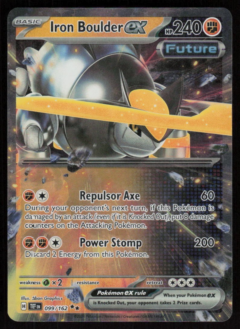 Iron Boulder ex 99/162: Temporal Forces Pokemon TCG Near Mint