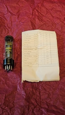 Single RFT EL34 Vacuum Tube Tested on Amplitrex AT1000
