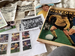 Watford Hornets Evening Standard London Football Scrapbook Cuttings 1970s Signed