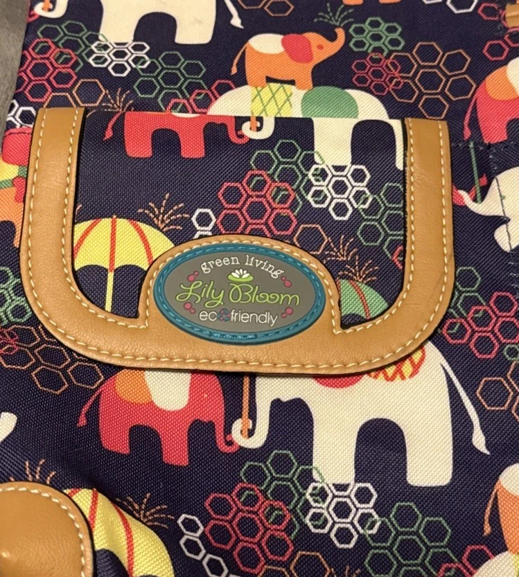 Bolso Bandolera Lily Bloom Elefante Cuero Vegano Multicolor Eco Foto 2 de 4