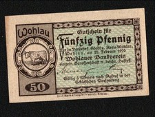 Wohlau, Bankverein; 50 Pfennig vom 25.2.1920