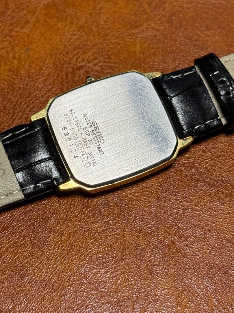 SEIKO Dolce Rectangular Watch 90's Working Rare U… - image 9