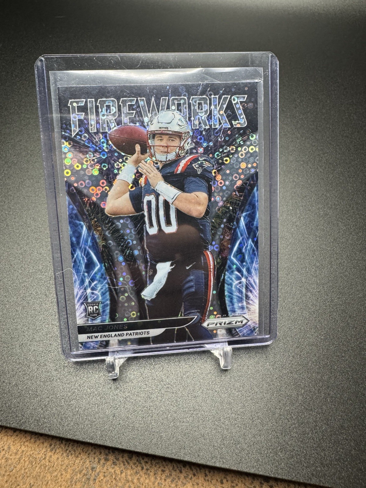 2021 Panini Prizm Fireworks No Huddle (Disco) Mac Jones Rookie (RC) #F-25