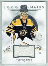 24-25 UD Upper Deck The Cup Logo Marks  Tuukka Rask  /99  Jersey