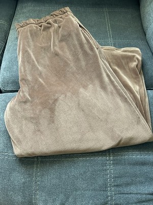 Absorber Boys XL Brown Velour Lounge Pants Elastic Waist