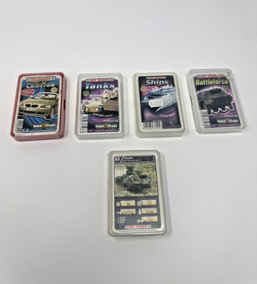 Ace Trumps Card Game Bundle   Cars Cabrios Tanks Ships Battleforce   4 Deck Lot