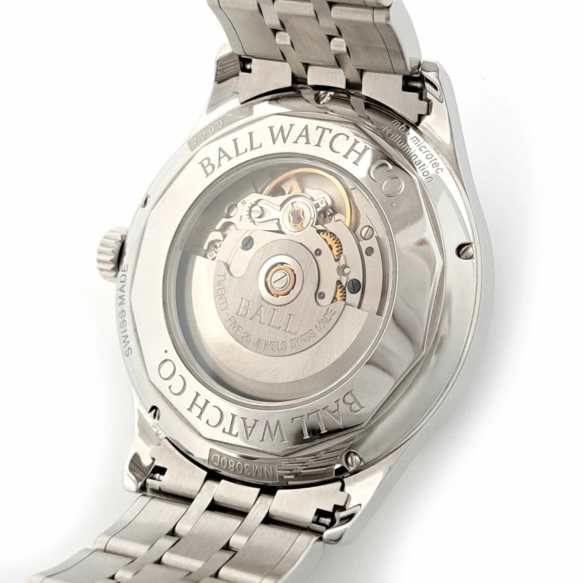 BALL WATCH Trainmaster NM3080D Automatic Stainles… - image 5