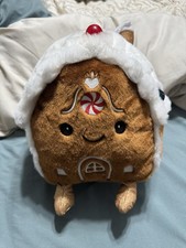 FAO Schwarz Glow Brights Gingerbread House Plush Lights  Sounds NWT