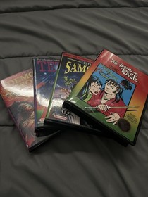 4 NES Plastic cases & Legend Of Kage & Demon Sword Manuals