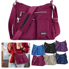 Ladies Messenger Cross Body Waterproof Handbag Shoulder Bag Womens Large Purse