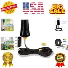 4G LTE Outdoor Wall Mount Waterproof Antenna SMA Male Antenna Compatible with...