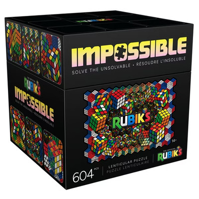 Spin Master Rubik's Cube Impossible 604pc Lenticular Jigsaw Puzzle