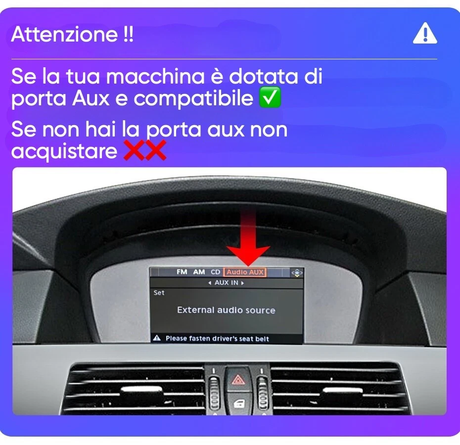 Autoradio Android 8.8" Octa-Core 4+32GB CarPlay Android Auto BMW E60 E61 E90 E91 - Immagine 2 di 4