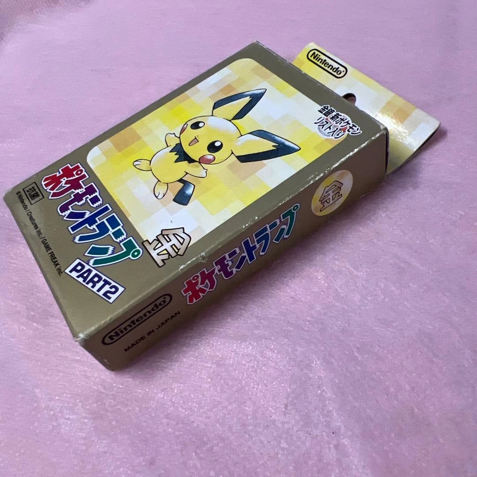 Pokemon Playing Cards Poker Pichu Deck Gold Part2 Japanese 2000 Nintendo Japan - Image 3 of 4