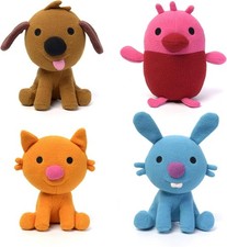 Sago Mini Plush Gift Pack, 4 Stuffed Animals with Transforming Cardboard...