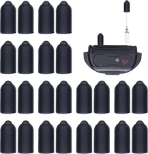 Shock Collar Rubber Tips for Dog,24 Pieces Column Conductive Rubber Sleeve Prong