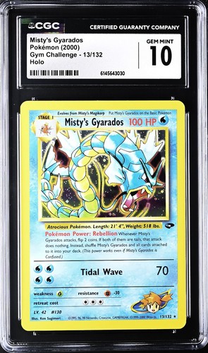 Misty's Gyarados (Unlimited) graded CGC 10 for sale on eBay