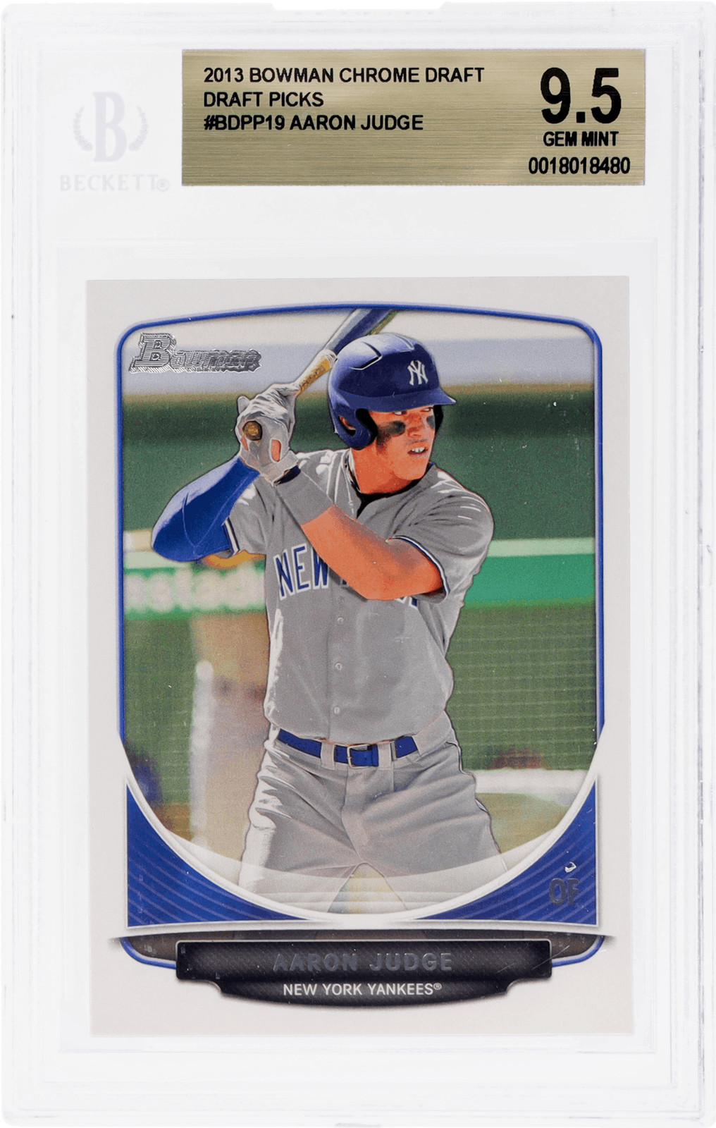 2013 Bowman Draft Picks and Prospects Aaron Judge Chrome #BDPP19 BGS 9.5