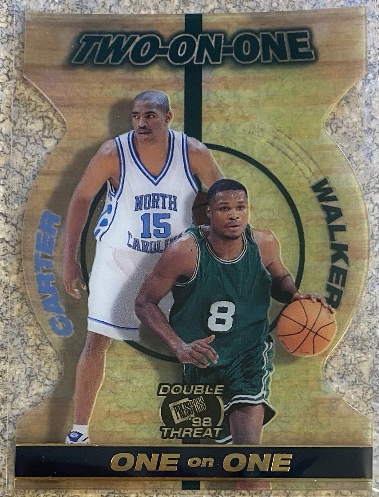 1998 Press Pass “Double Threat” Vince Carter (RC)/Antoine Walker #11 of 12