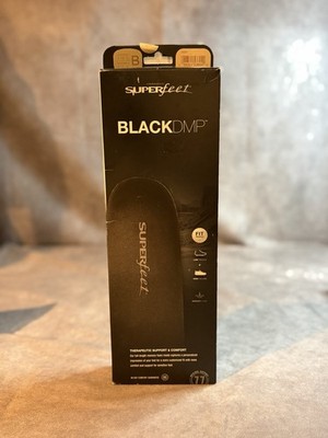 SUPERFEET Black DMP Low Profile Insoles Size B Wimena 4 1/2- 5, Youth 2 1/2-4
