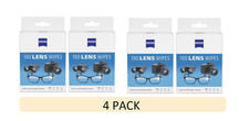 4 PACK ZEISS Gentle and Thorough Cleaning Eyeglass Lens Cleaner Wipes