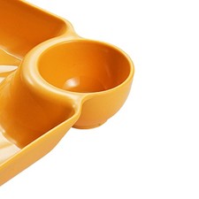 Large Dumpling Plate With Vinegar Plate Grid Plate Japanese Tableware Househo