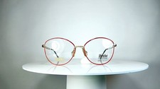 Eyeglasses LUXOTTICA oval Gold plated frames New Old Stock