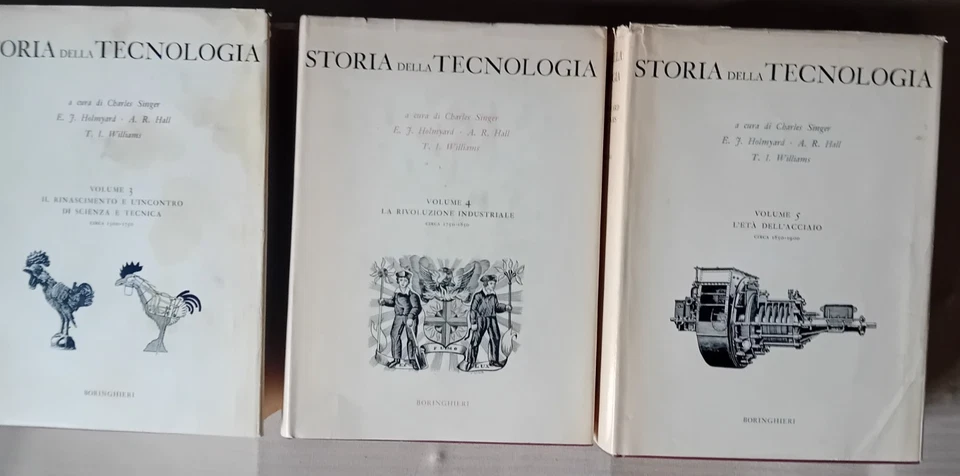 Singer - Storia Della Tecnologia I II III IV V Boringhieri 1968 1976 5 Volumi - Immagine 3 di 4