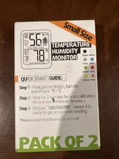 Indoor Thermometer Aquarium Incubator Greenhouse Temperature Humidity Monitor