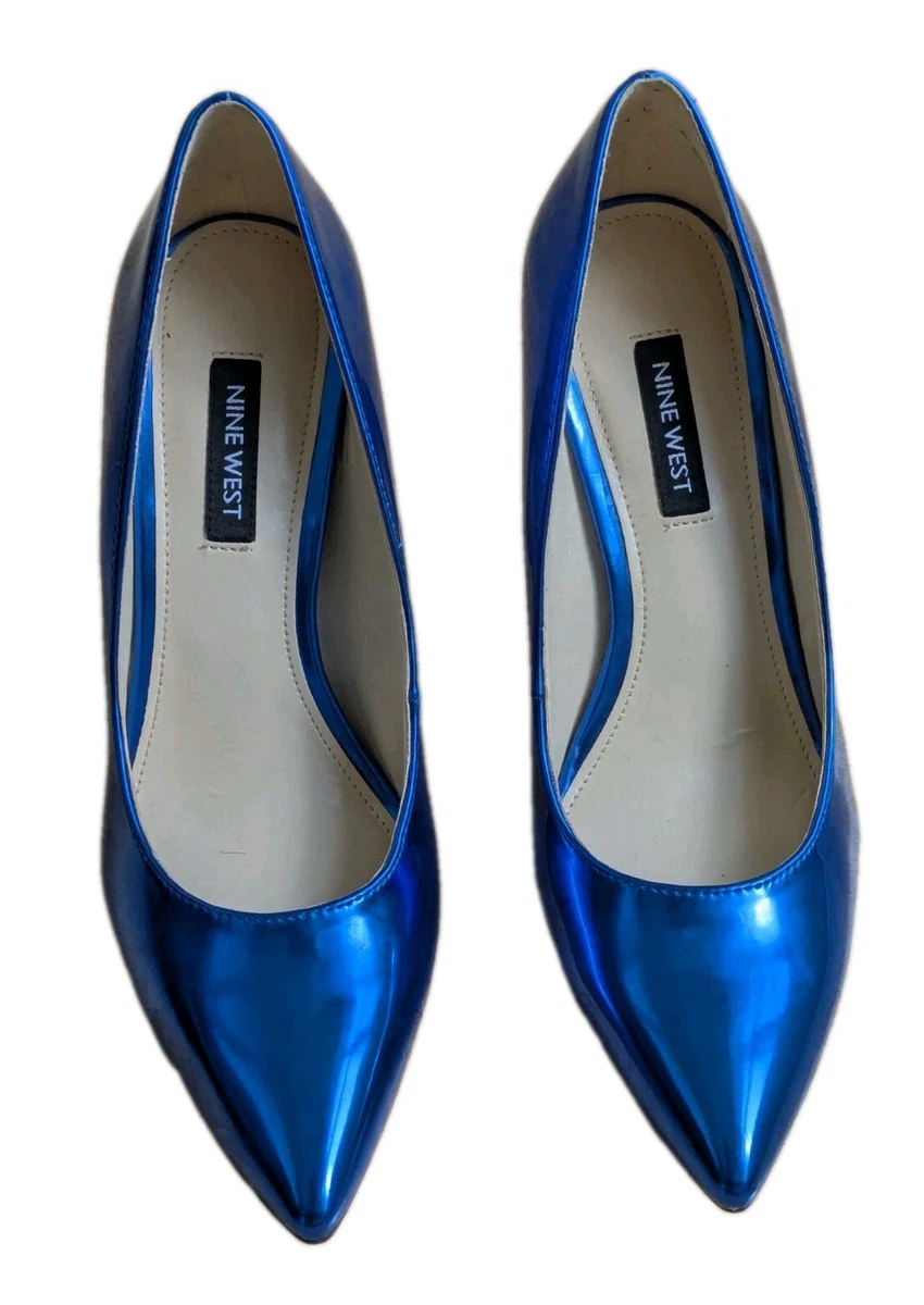 Nine West Blue Block Heels for Women for sale